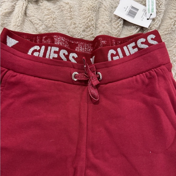 GUESS Girls Burgundy Jogger Pants - Size 8 (NWT) - Picture 3 of 4